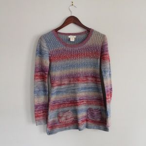 Multicolor Heathered Sweater